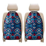 Blue And Red Aztec Pattern Print Car Seat Organizers