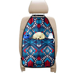 Blue And Red Aztec Pattern Print Car Seat Organizers