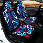 Blue And Red Aztec Pattern Print Universal Fit Car Seat Covers