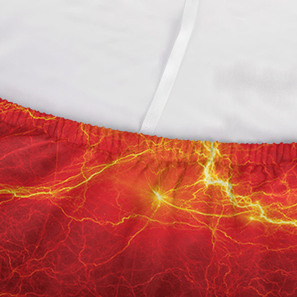 Blue And Red Lightning Print Sofa Cover