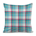 Blue And Red Madras Pattern Print Pillow Cover