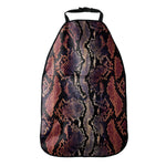 Blue And Red Snakeskin Print Car Seat Organizers