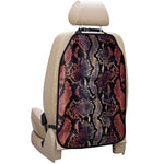 Blue And Red Snakeskin Print Car Seat Organizers