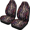 Blue And Red Snakeskin Print Universal Fit Car Seat Covers