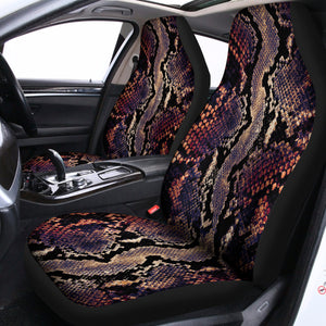 Blue And Red Snakeskin Print Universal Fit Car Seat Covers