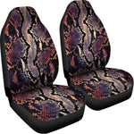 Blue And Red Snakeskin Print Universal Fit Car Seat Covers