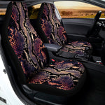 Blue And Red Snakeskin Print Universal Fit Car Seat Covers