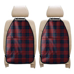 Blue And Red Tartan Pattern Print Car Seat Organizers