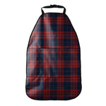 Blue And Red Tartan Pattern Print Car Seat Organizers