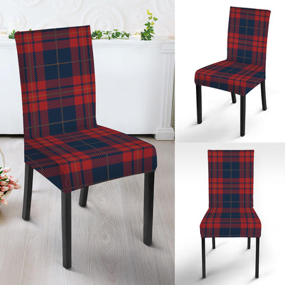 Blue And Red Tartan Pattern Print Dining Chair Slipcover