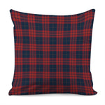 Blue And Red Tartan Pattern Print Pillow Cover