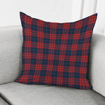 Blue And Red Tartan Pattern Print Pillow Cover