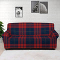 Blue And Red Tartan Pattern Print Sofa Cover