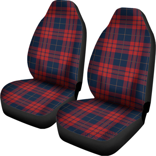 Blue And Red Tartan Pattern Print Universal Fit Car Seat Covers