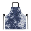 Blue And White Acid Wash Tie Dye Print Apron