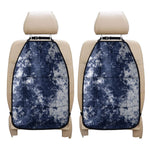 Blue And White Acid Wash Tie Dye Print Car Seat Organizers