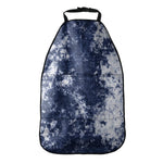 Blue And White Acid Wash Tie Dye Print Car Seat Organizers