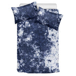 Blue And White Acid Wash Tie Dye Print Duvet Cover Bedding Set