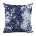Blue And White Acid Wash Tie Dye Print Pillow Cover