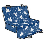 Blue And White Angel Pattern Print Pet Car Back Seat Cover