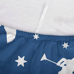 Blue And White Angel Pattern Print Sofa Cover