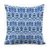 Blue And White Aztec Pattern Print Pillow Cover