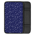 Blue And White Bubble Pattern Print Car Center Console Cover