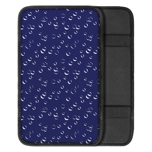 Blue And White Bubble Pattern Print Car Center Console Cover