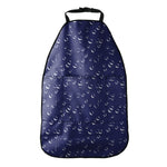 Blue And White Bubble Pattern Print Car Seat Organizers