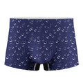 Blue And White Bubble Pattern Print Men's Boxer Briefs