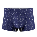 Blue And White Bubble Pattern Print Men's Boxer Briefs