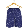Blue And White Bubble Pattern Print Men's Shorts