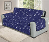 Blue And White Bubble Pattern Print Oversized Sofa Protector