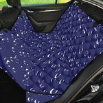 Blue And White Bubble Pattern Print Pet Car Back Seat Cover