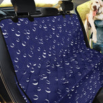 Blue And White Bubble Pattern Print Pet Car Back Seat Cover