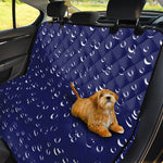 Blue And White Bubble Pattern Print Pet Car Back Seat Cover