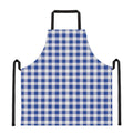 Blue And White Buffalo Check Print Apron