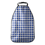 Blue And White Buffalo Check Print Car Seat Organizers