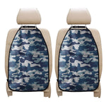 Blue And White Camouflage Print Car Seat Organizers