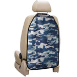 Blue And White Camouflage Print Car Seat Organizers
