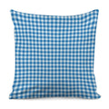 Blue And White Check Pattern Print Pillow Cover