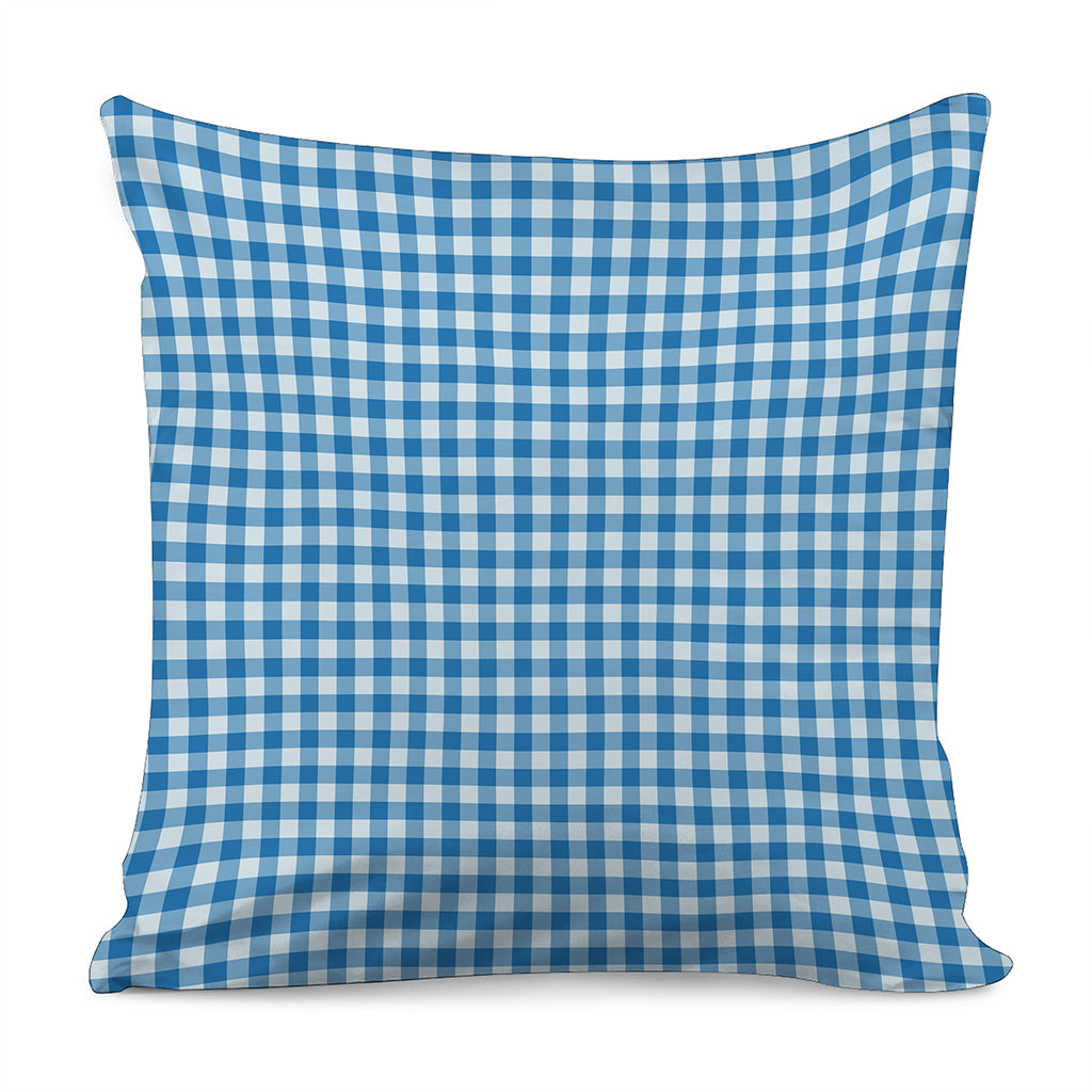 Blue And White Check Pattern Print Pillow Cover