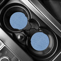 Blue And White DNA Pattern Print Car Coasters