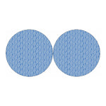 Blue And White DNA Pattern Print Car Coasters