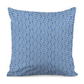Blue And White DNA Pattern Print Pillow Cover