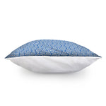 Blue And White DNA Pattern Print Pillow Cover