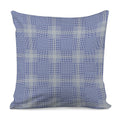 Blue And White Glen Plaid Print Pillow Cover