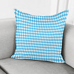 Blue And White Harlequin Pattern Print Pillow Cover