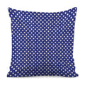 Blue And White Polka Dot Pattern Print Pillow Cover