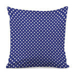 Blue And White Polka Dot Pattern Print Pillow Cover